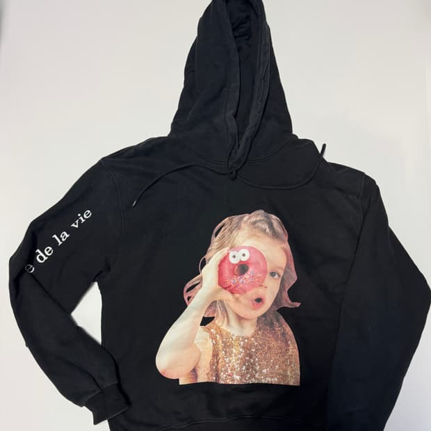 아크메드라비 베이비 프린팅 오버핏 후드티 L 블랙