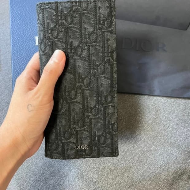 디올 오블리크 남성 장지갑
