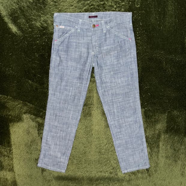 [M] LEE 리 MADE IN JAPAN EME 라인 샴브레이 워크팬츠