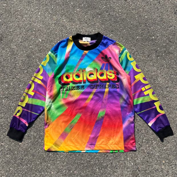 80‘s 아디다스 레인보우 롱 슬리브