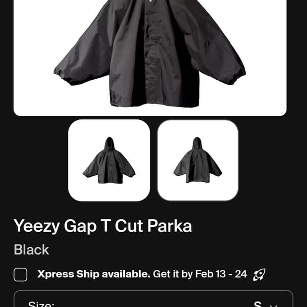 YEEZY GAP T CUT PARKA