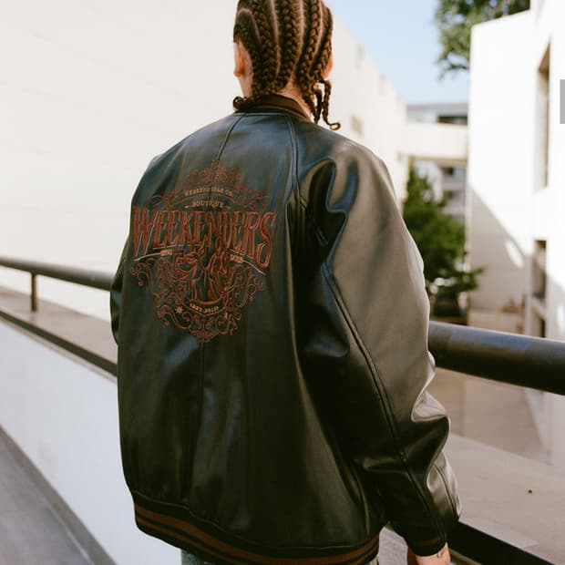 위켄더스 BOUTIQUE LEATHER JACKET (BLACK)