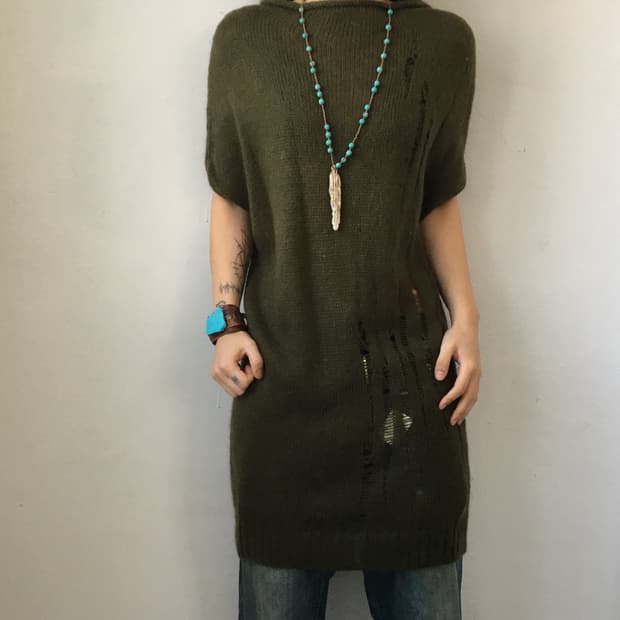 benetton Damage loose fit knit