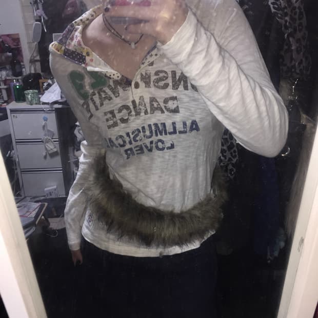 빈티지 패치워크 후드 슬리브 + 데님 맥시 스커트