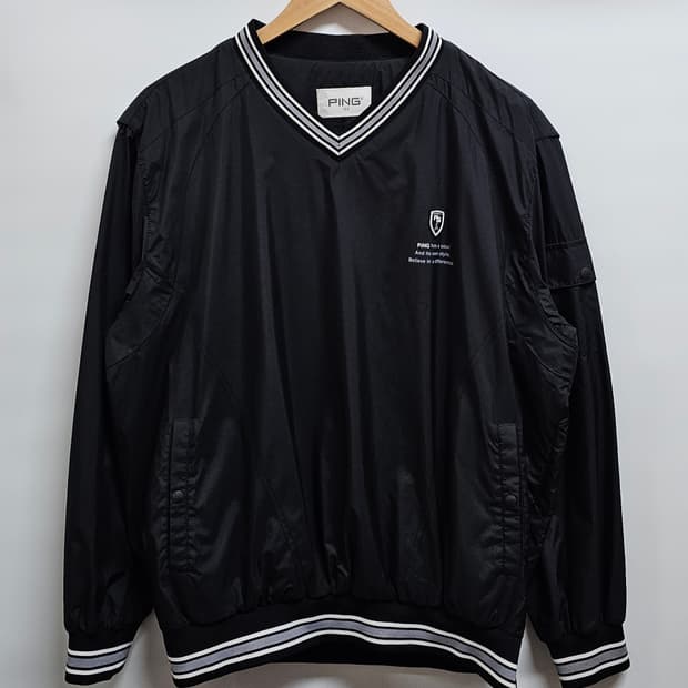 PING 핑 골프 바람막이 블랙 풀오버 100