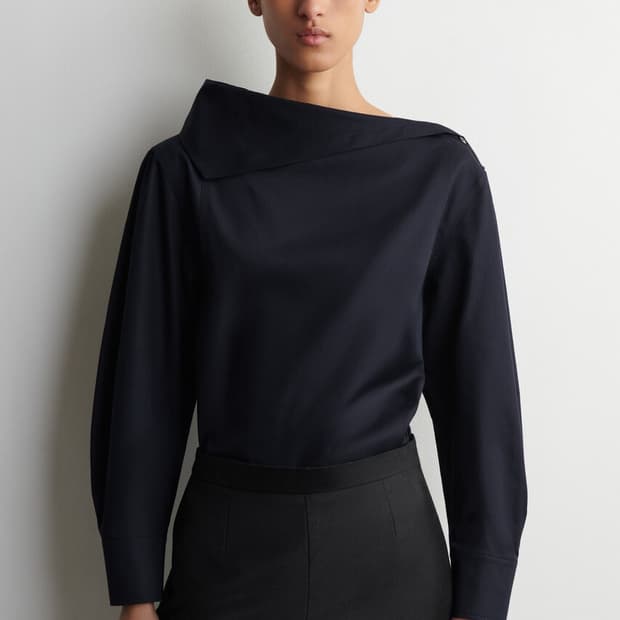 Cos 넥 셔링 블라우스