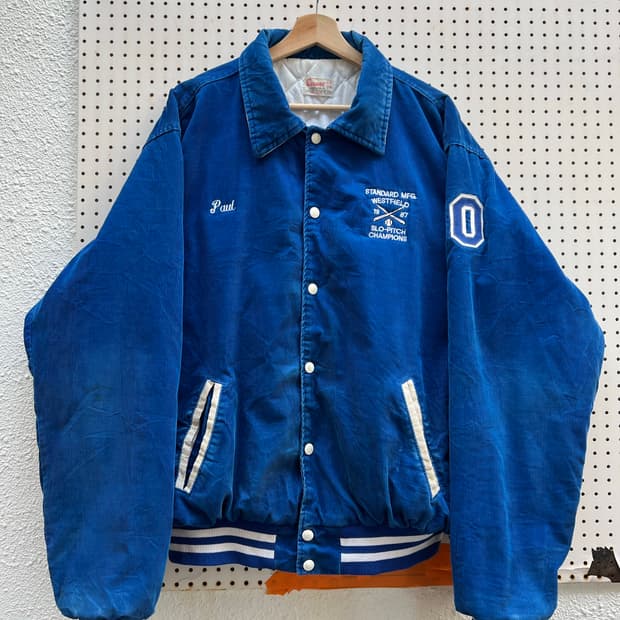 1980s RENNOC USA CORDUROY 코듀로이바시티자켓