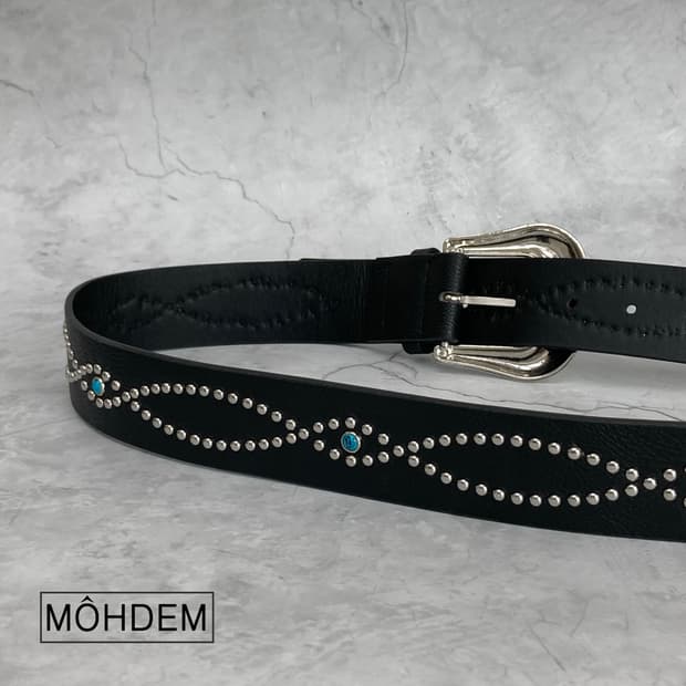 [Unisex] 웨스턴 빈티지 가죽벨트