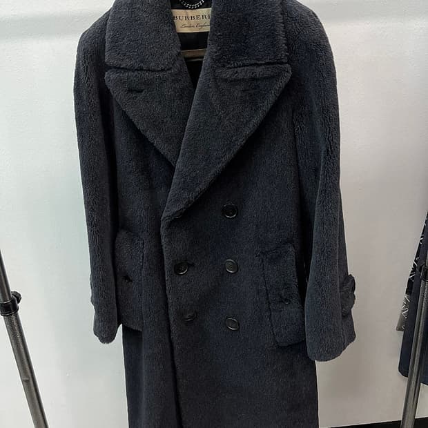 95-100) 버버리 알파카 테디베어 코트