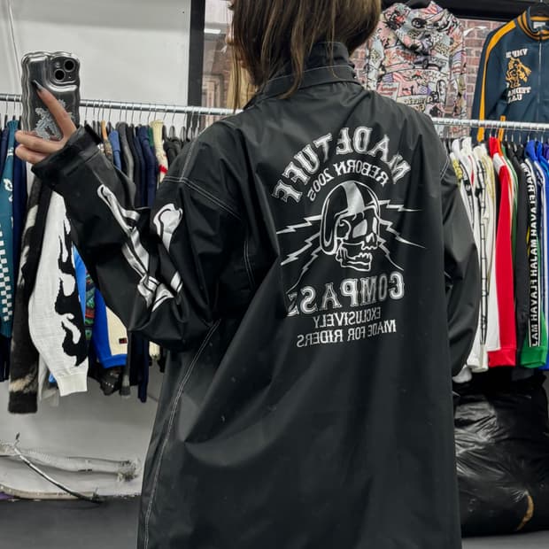 VTG Made Tuff 스컬 바람막이