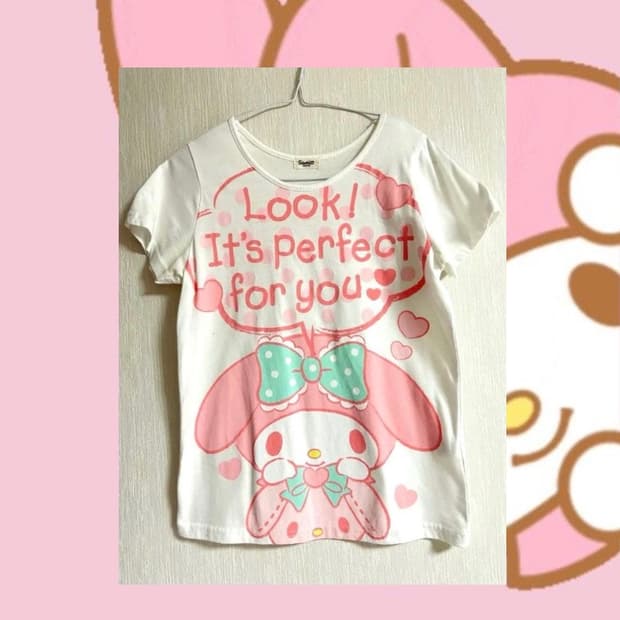 산리오 마이멜로디 반팔 티셔츠