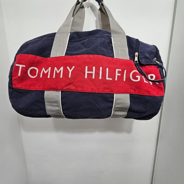 타미힐피거 올드스쿨 캔버스 더플백 보스턴백 