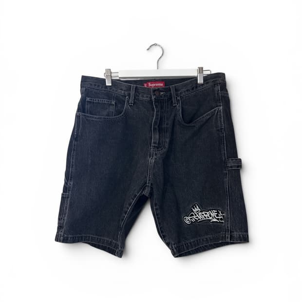 21SS Supreme Handstyle Denim Shorts