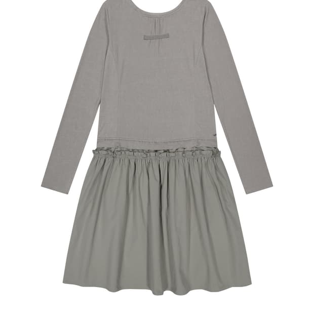 코이세이오 투웨이 셔링 원피스 라이트카키