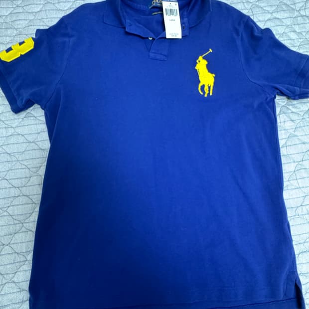 폴로 랄프로렌 옐로 빅포니 피케