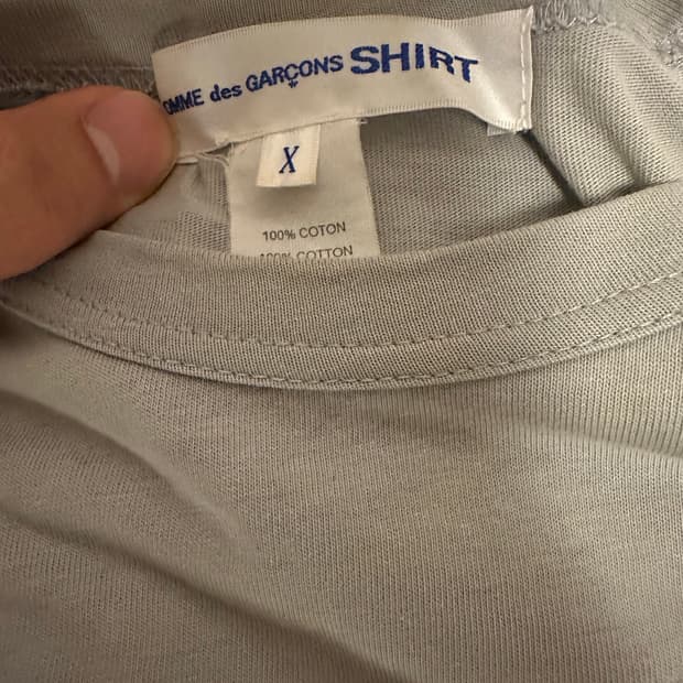 꼼데가르송 셔츠라인 반팔