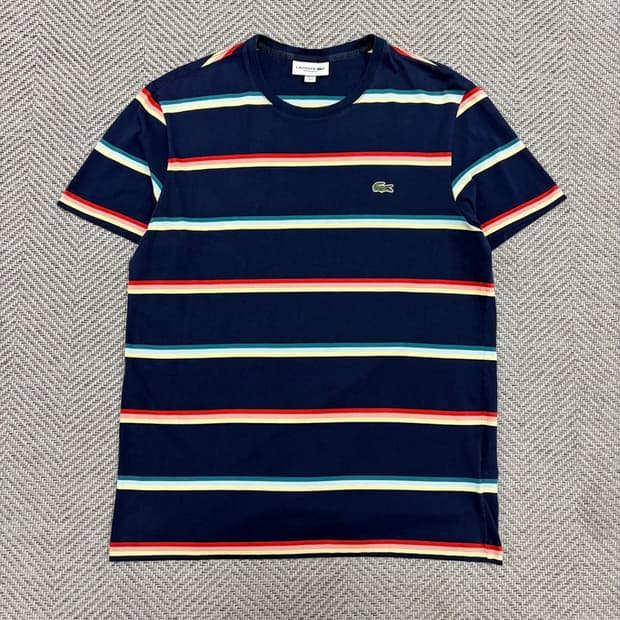 라코스테 단가라 로고 티셔츠 v3096
