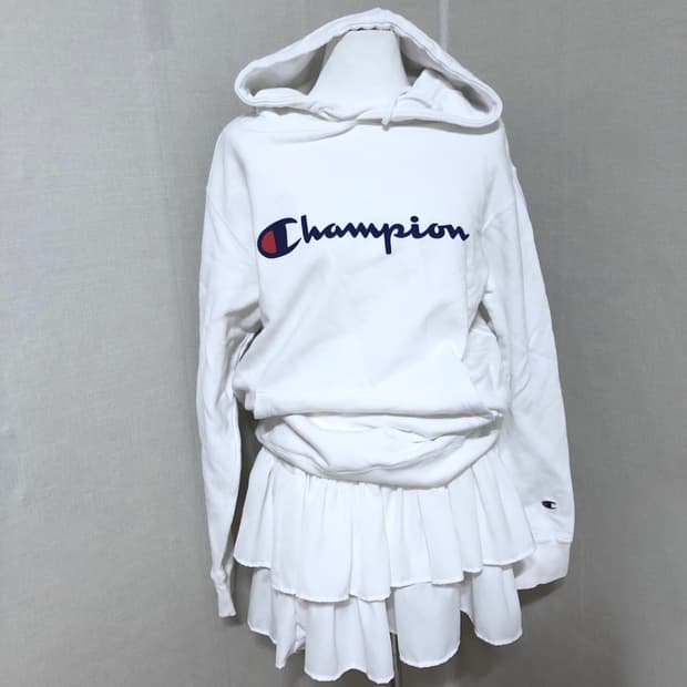 챔피온 화이트 후드티 XL
