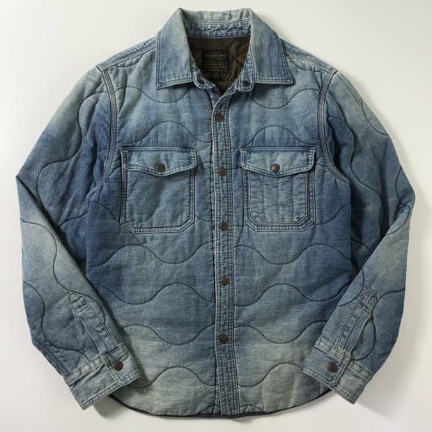 Polo  데님앤서플라이 포켓 데님 퀼팅 셔츠 자켓 