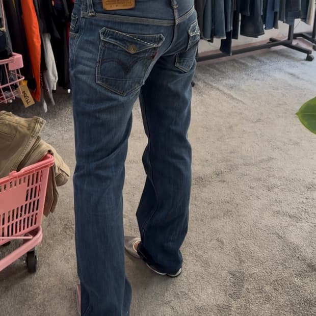 리바이스902 중청 페이드 부츠컷 팬츠(30)