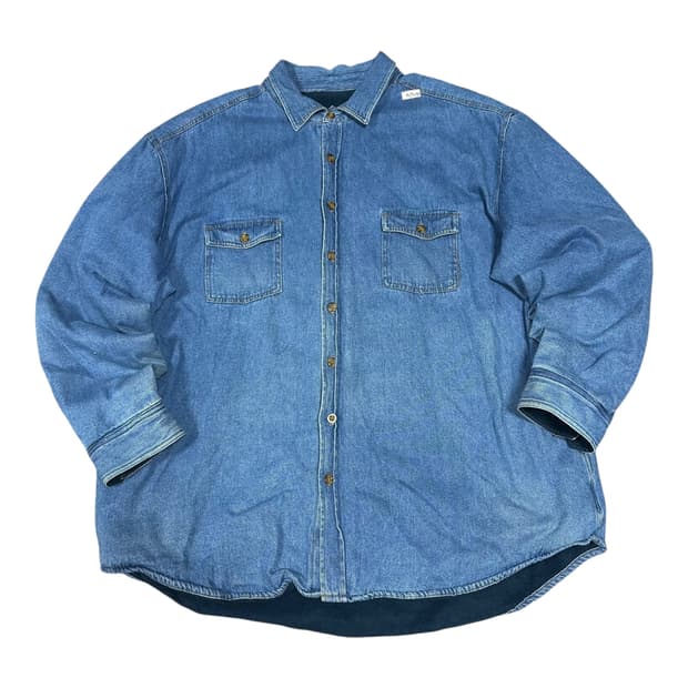 ✨ (바배) 마운틴클럽 오버핏 데님 기모 셔츠 자켓