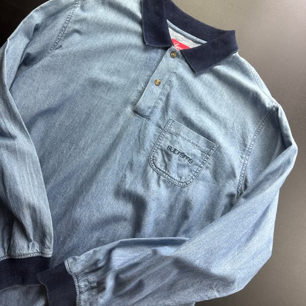 Supreme denim polo T-shirts
