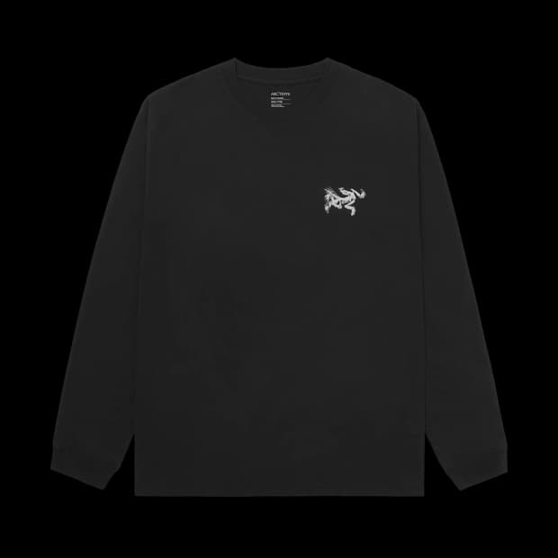 아크테릭스 크래그 SL 코튼 버드 타일 롱슬리브 셔츠 블랙 아크틱 실크