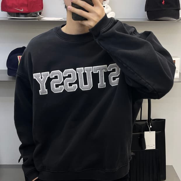 스투시 23S/S  릴렉스드 오버사이즈 크루 