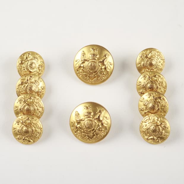 USA 워터버리 블레이저 세트 금장 버튼 단추