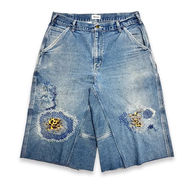 Carhartt Boro Sashiko Distressed Shorts
