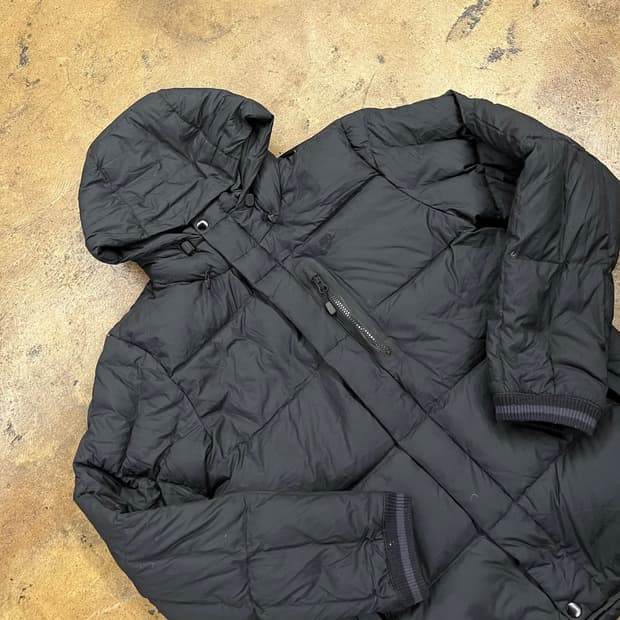 [정품/XS] 나이키 블랙 후드 패딩 점퍼 b15