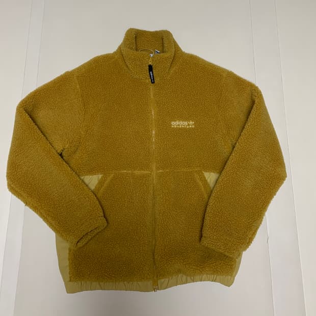 아디다스 어드벤처 쉐르파 자켓 골드 브라운 