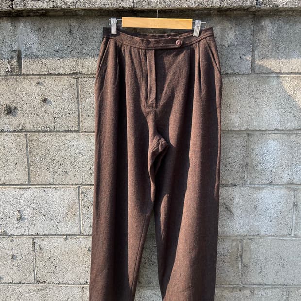 80s 빈티지 PENDLETON 울핀턱 슬랙스 30