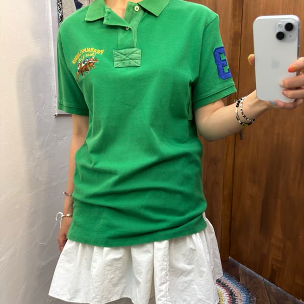 폴로 랄프로렌 커스텀핏 멀티빅포니 반팔 카라 티 (h89)