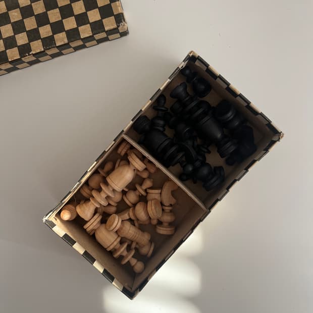 빈티지 체스 피규어세트