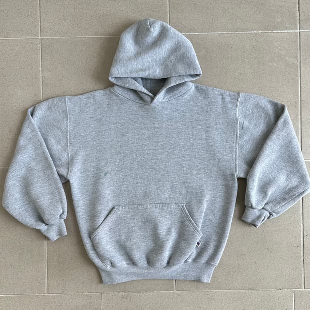 90s 빈티지 러셀 후드 그레이 M USA