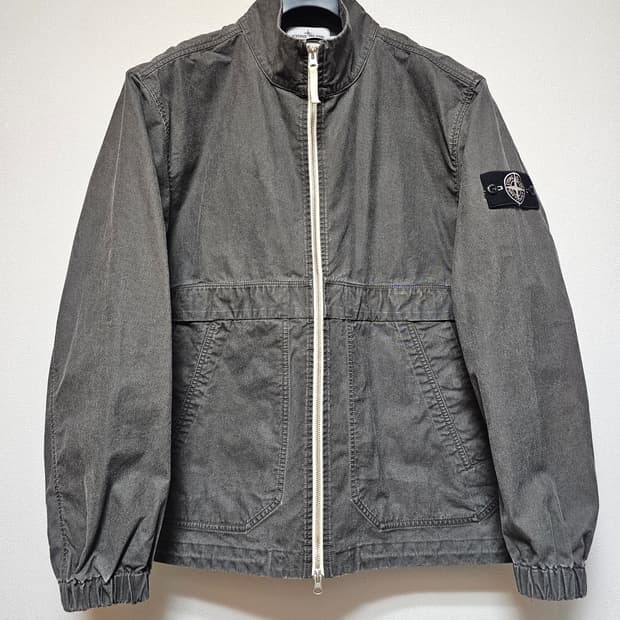 스톤아일랜드 파나마 리사이클드 옥사이드 플레이팅 자켓