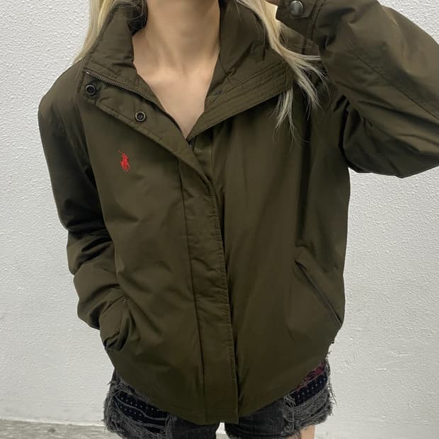 폴로 랄프로렌 레드포니 카키 스윙톱 S