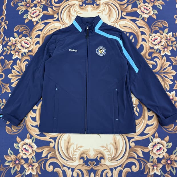 (XL)00s 리복 NHL 피츠버그 펭귄스 자켓(네이비)