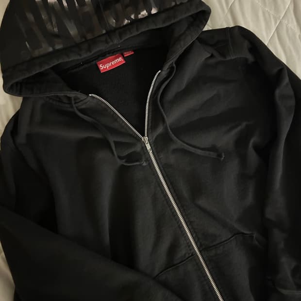 슈프림 호일로고 후드집업