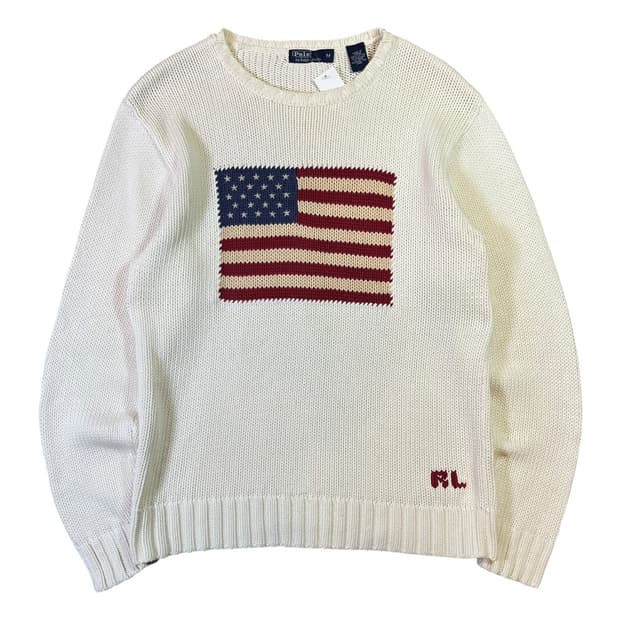 폴로 랄프로렌 성조기 니트