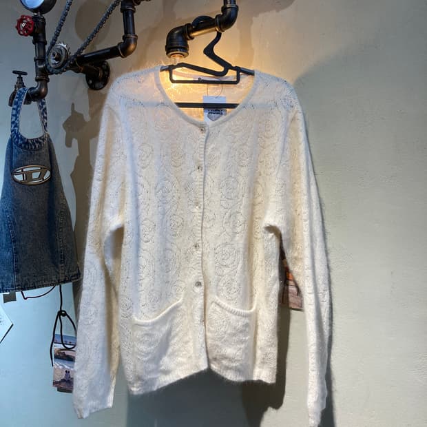 앙고라 플라워 가디건