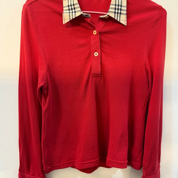 버버리 카라 긴팔티