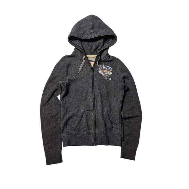 홀리스터 딱붙 그레이 후드집업 S