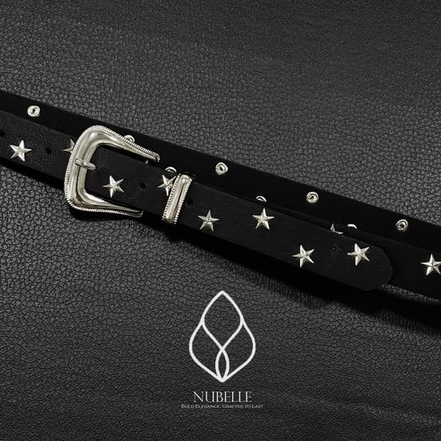 🌗 Star stud belt / 스타 별 스터드 웨스턴 벨트