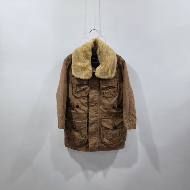 갭 키즈 퍼 카라 필드자켓 XS(4-5)