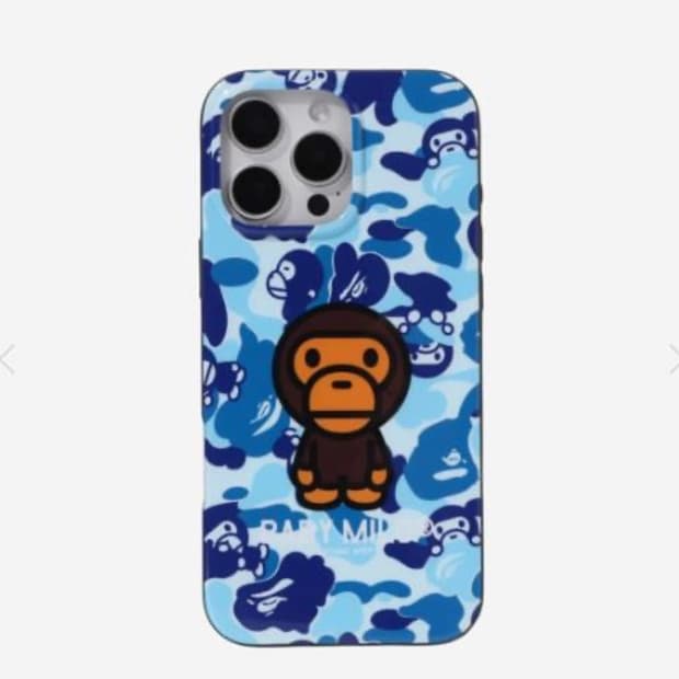 Bape 베이프 케이스 아이폰16pro max 마일로 블루