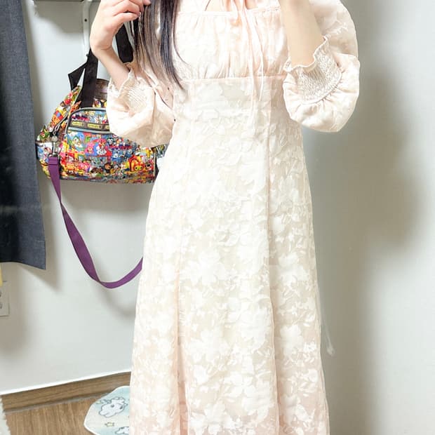 빈티지 레이스 플라워 원피스 히메갸루 발레코어 스나계 일브 긱시크 모리걸