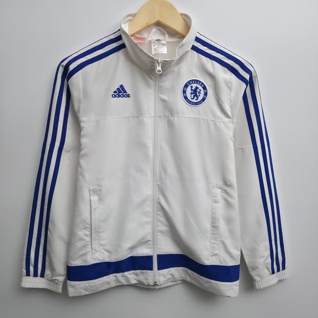 [M] 아디다스 첼시 화이트 포카리 바람막이