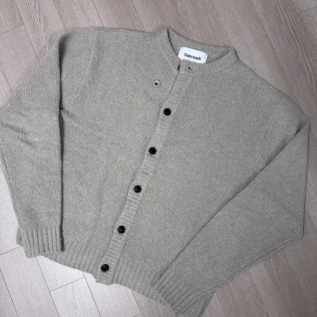 토니웩 베이비 알파카 가디건 세이지 그레이 XL 사이즈